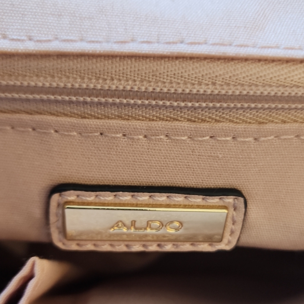 Aldo Glittering Pink Mini Bag with Plush Charm - Picture 2 of 14